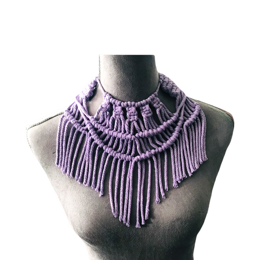 Lilac Macrame necklace